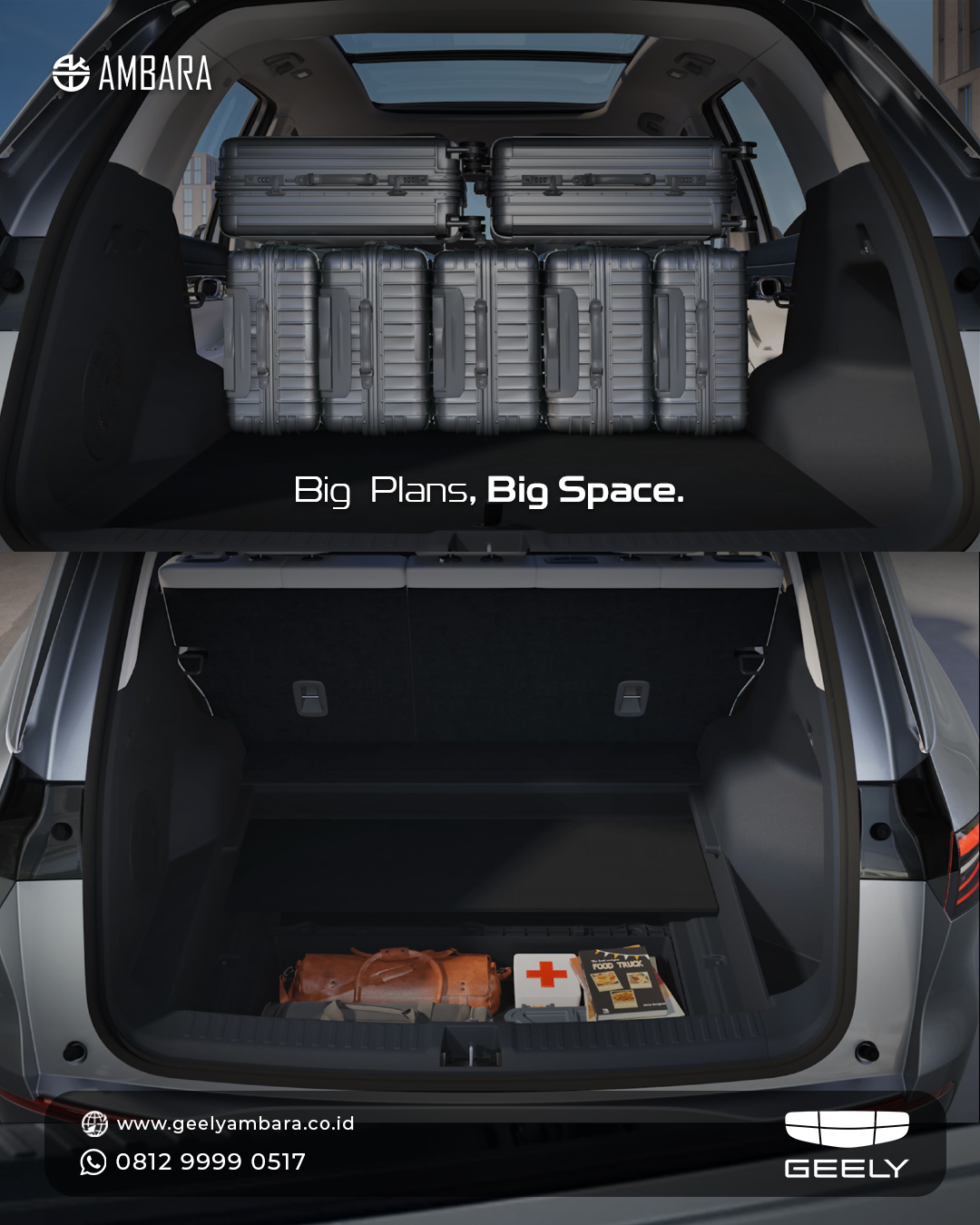 bagasi copy Geely EX5