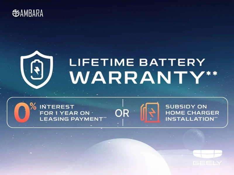 GIIAS 2025 Lifetime Battery Warranty Geely EX5