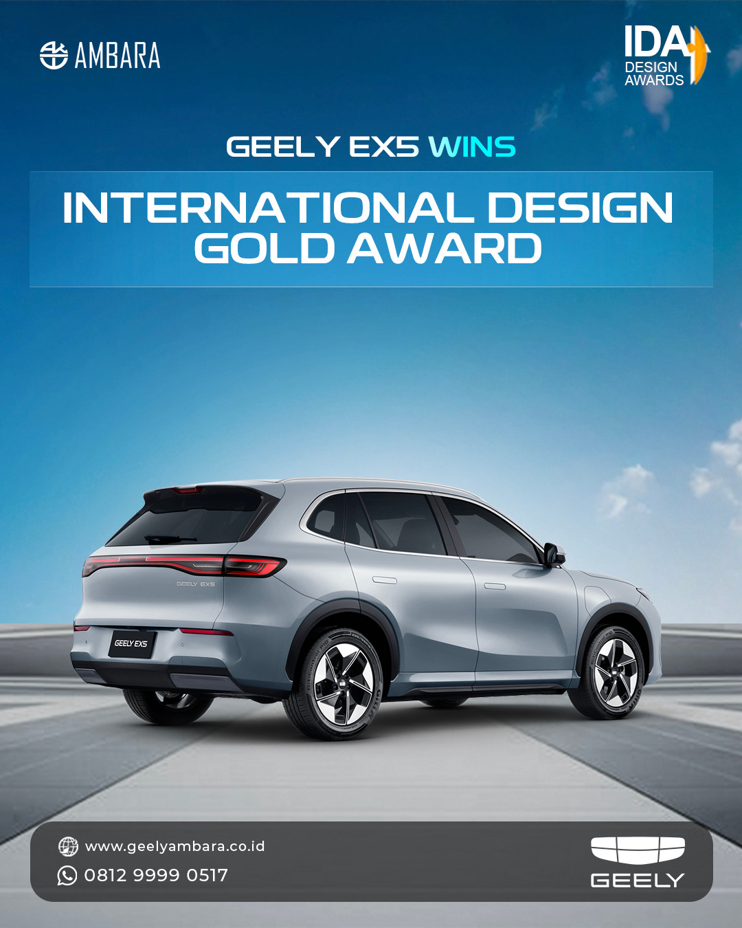Geely EX5 - Intenational Design Gold Award
