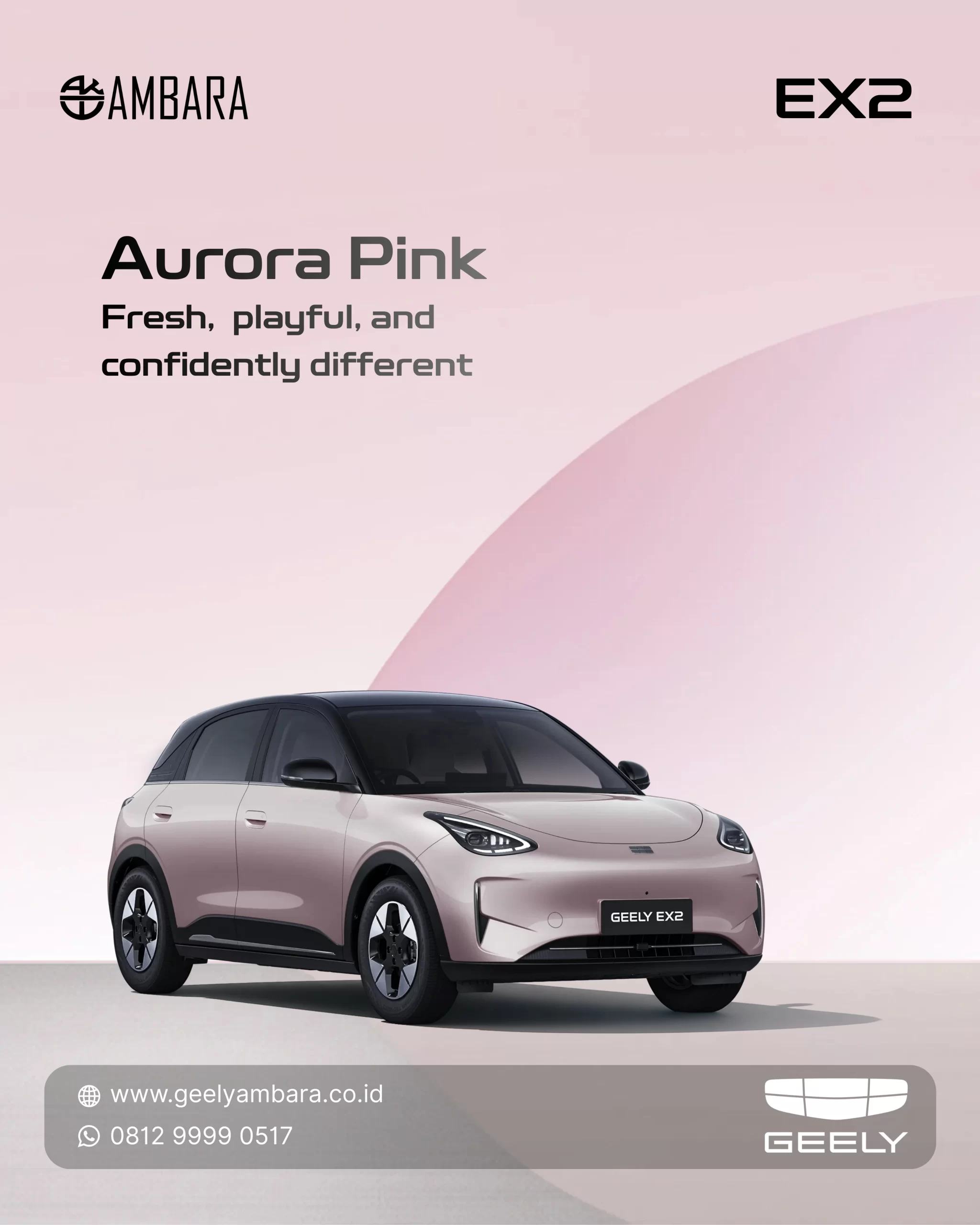 Geely EX2 - Aurora Pink
