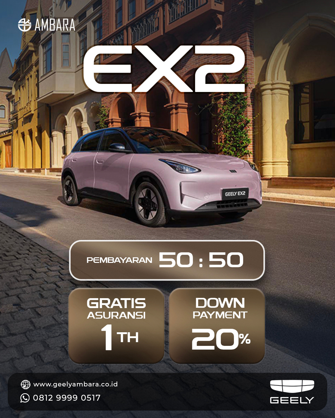 Harga Resmi Geely EX2 Rilis: Promo Spesial Mulai 229 Juta!